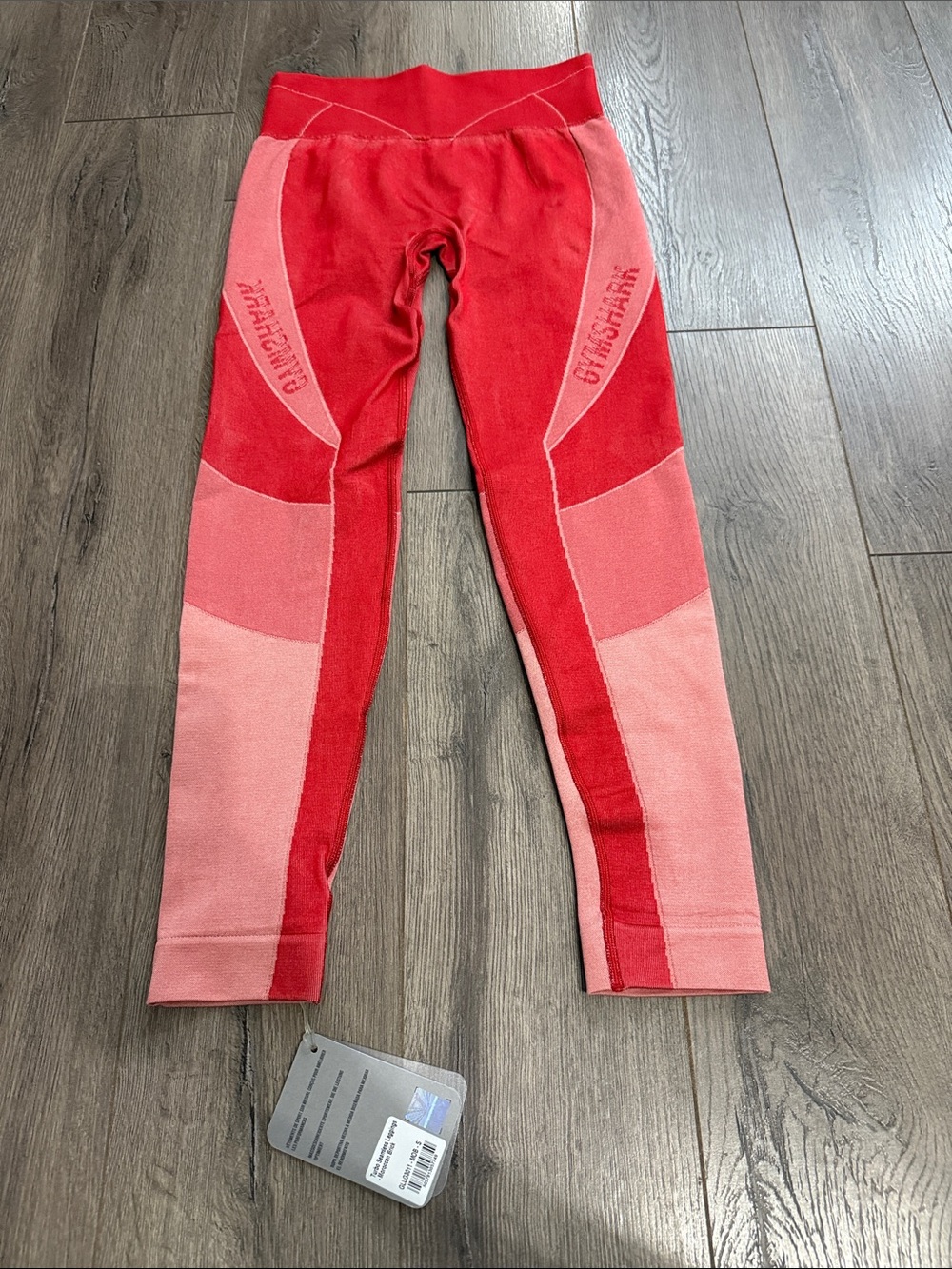 Gymshark red turbo leggings small new